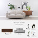 Aston Recliner Sofa, 210, Grey (with ottoman) [In-Stock x2]